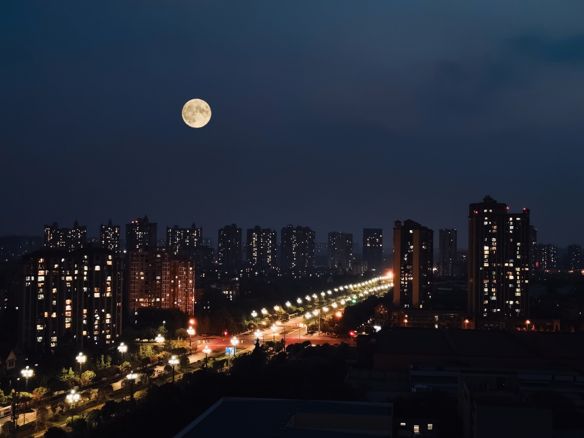 城市月夜 - 左手盘核桃 - 图虫