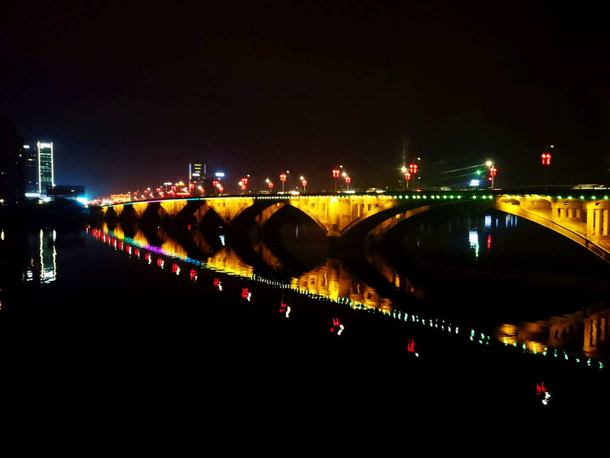 惠州合生大桥夜景航拍