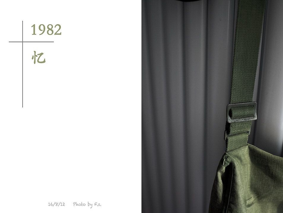 1982年的忆<br />
眼前的糜烂早在脑海中书写了太多的空白，却无情地将回忆撂在了旁边一个不起眼的角落。