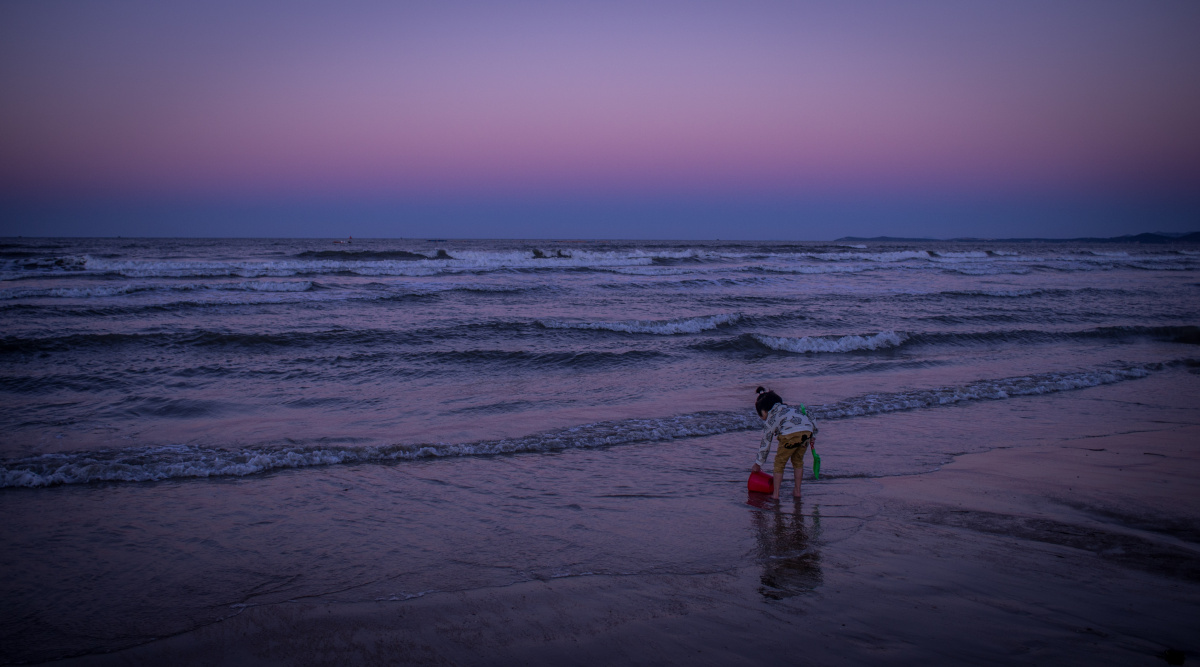 一个人去看海,一个人去听海