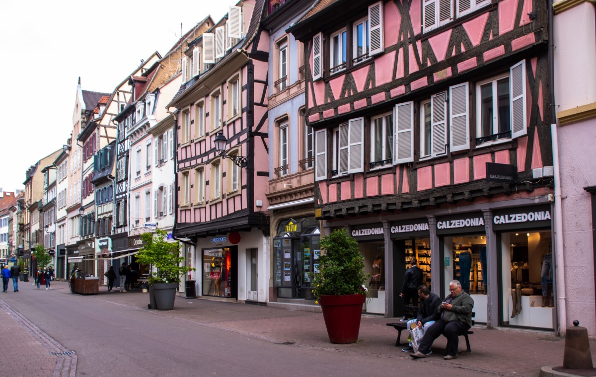 法国科尔马小镇街头