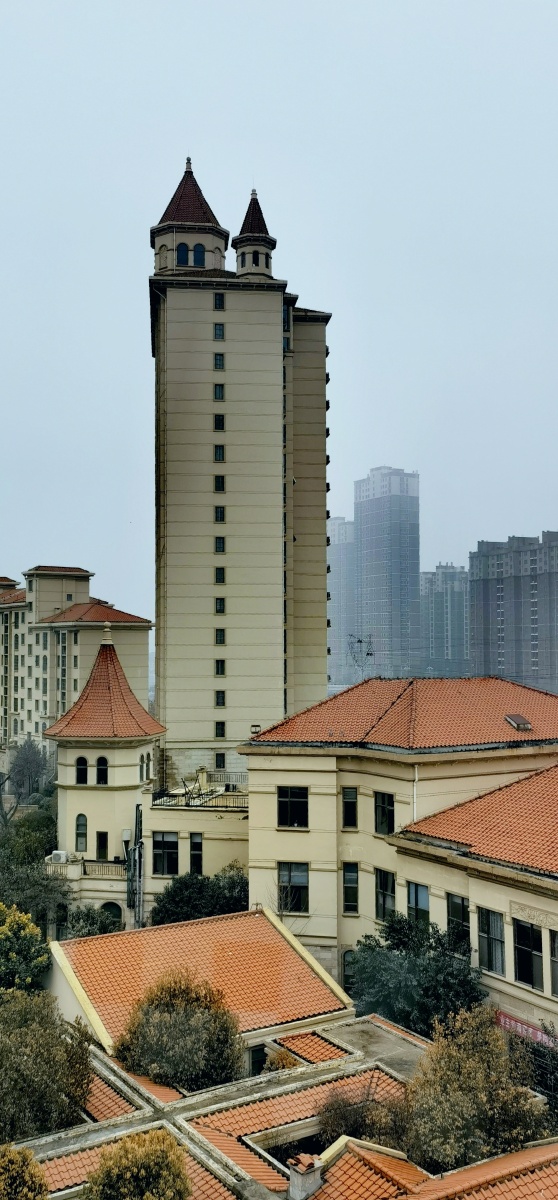 正月初三嘉祥小雨五洲祥城小城景色宛若欧洲小镇