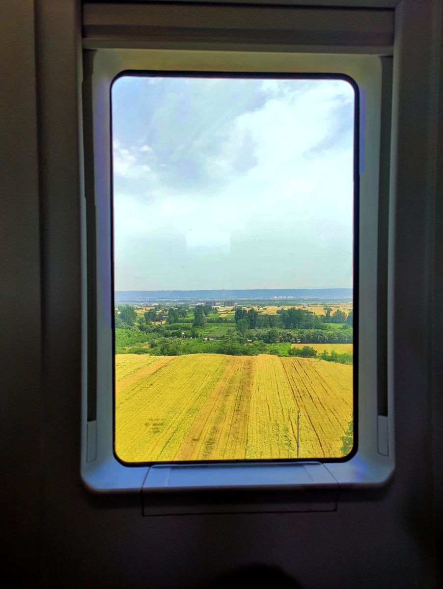 火车窗里看陕西八百里秦川