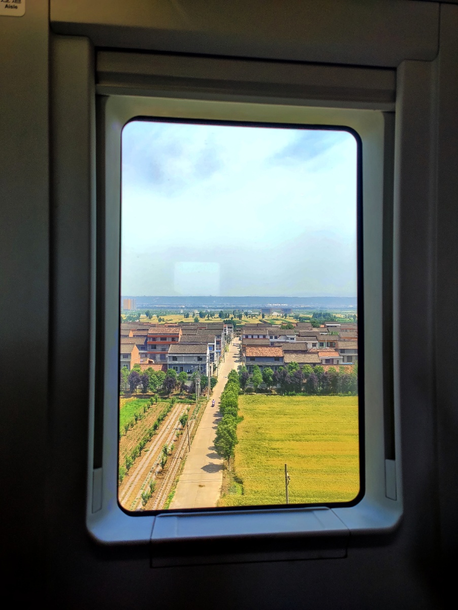 火车窗里看陕西八百里秦川