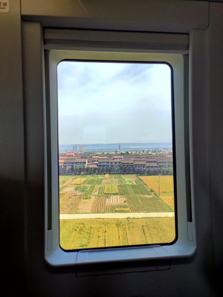 火车窗里看陕西八百里秦川