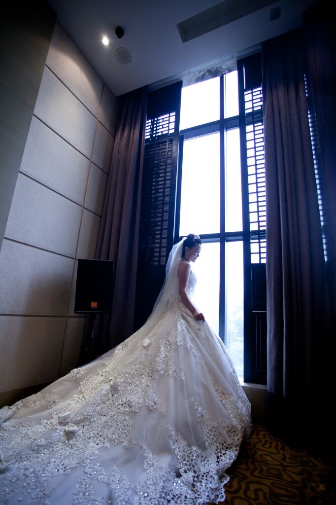 洁白的婚纱<br />
激动的心<br />
婚礼的音乐就要想起来了..........