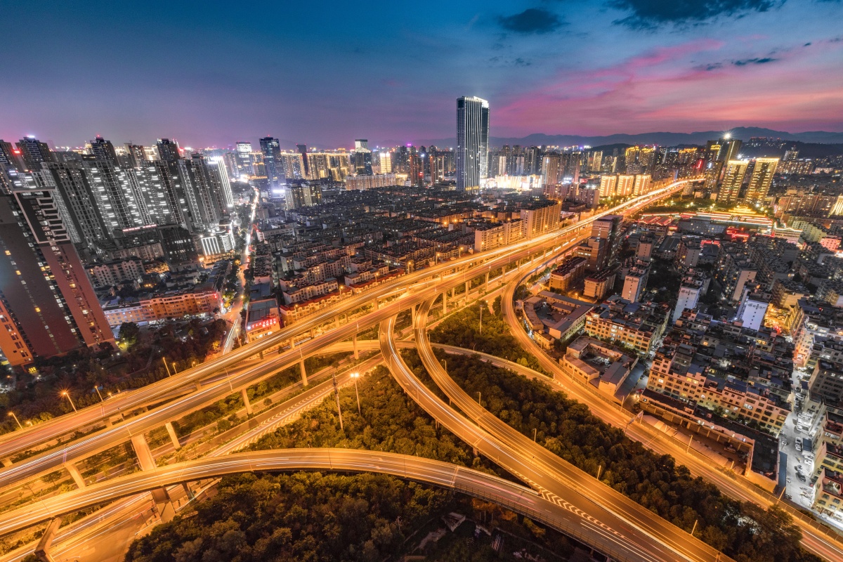 小庄立交桥全貌.