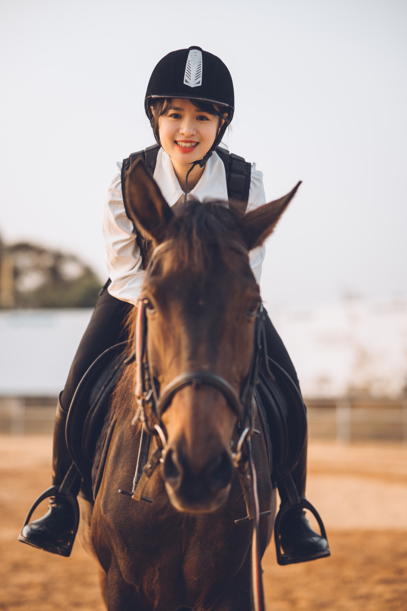 落日黄昏骑马小姐姐