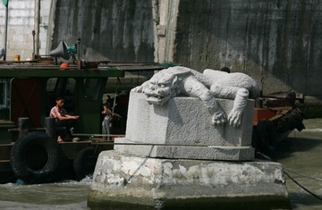2008年10月21日，杭州，神兽累趴了。拾城 浦峰 摄