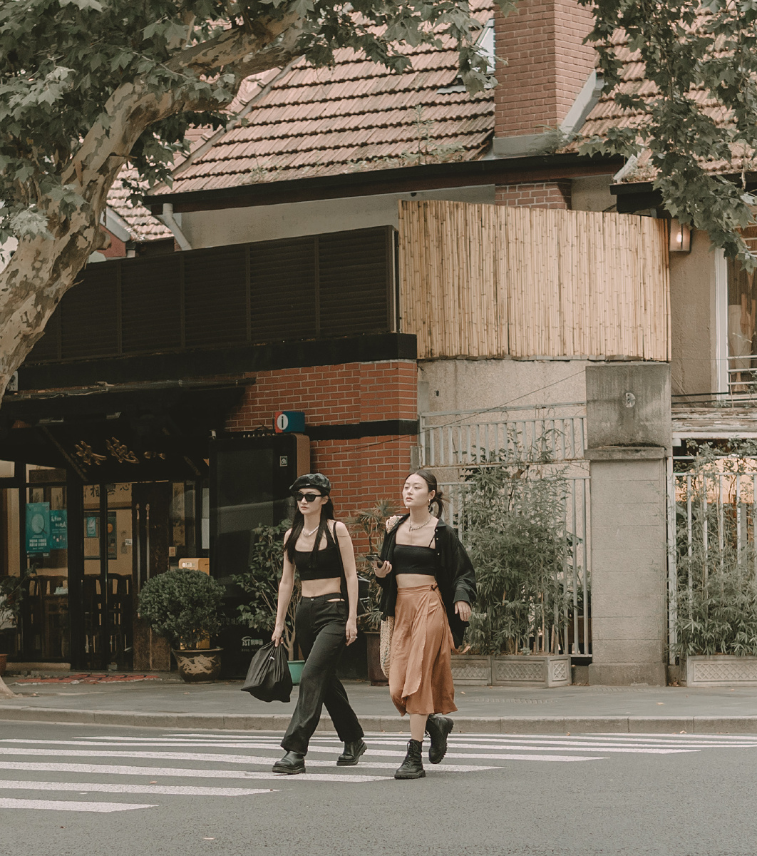 上海街拍武康路安福路