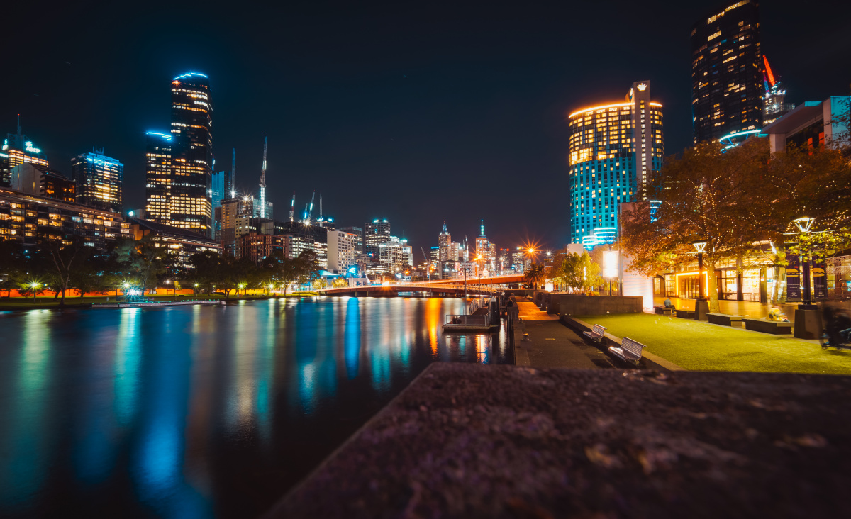 墨尔本city夜景