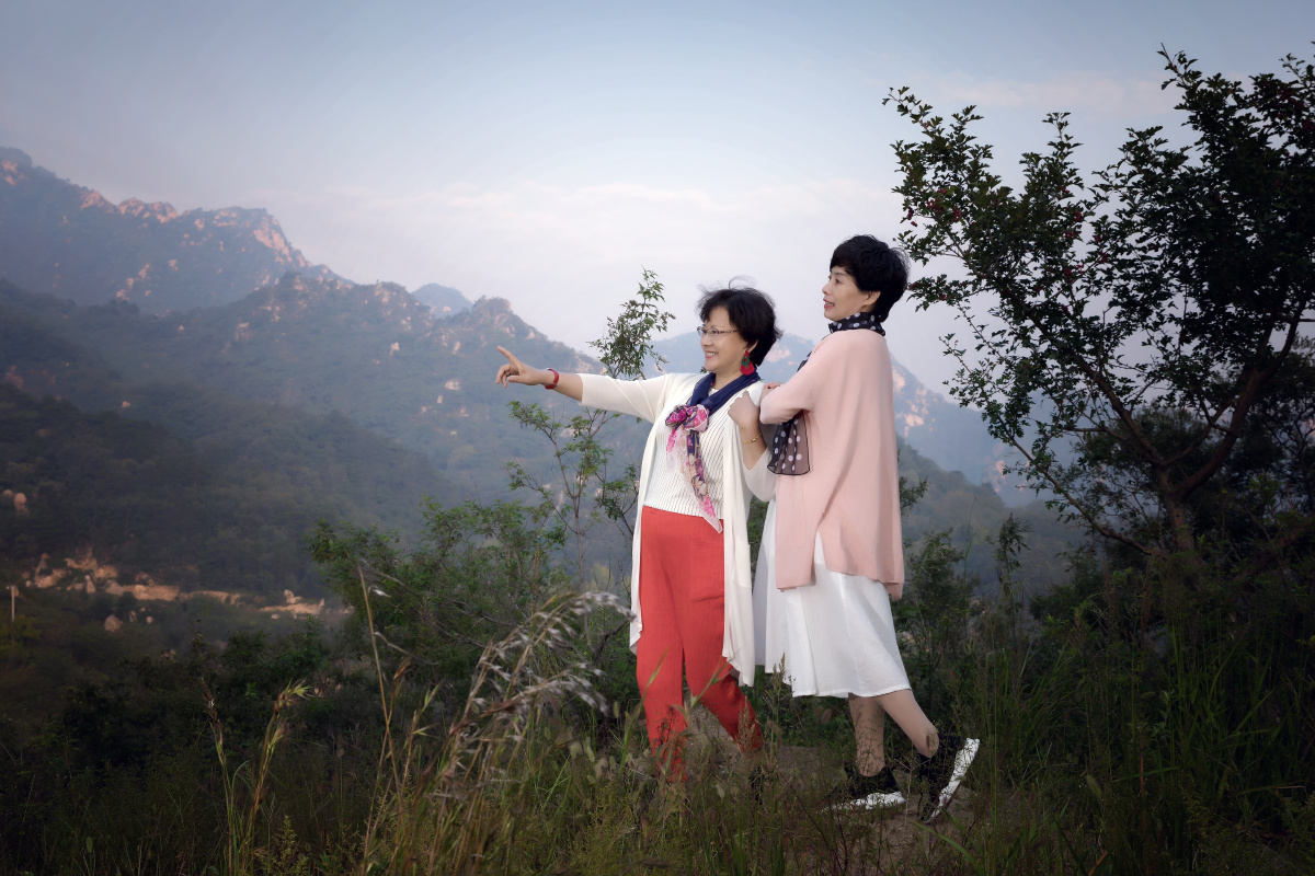 九山顶山上拍照