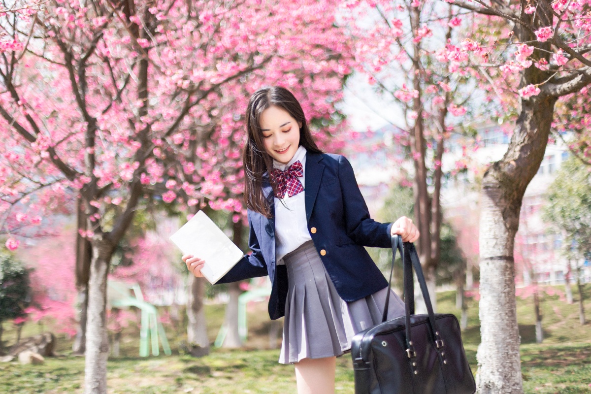 樱花少女遇见你遇见了美好
