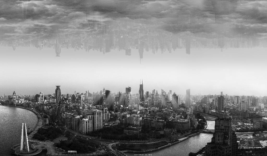 空中倒影<br />
