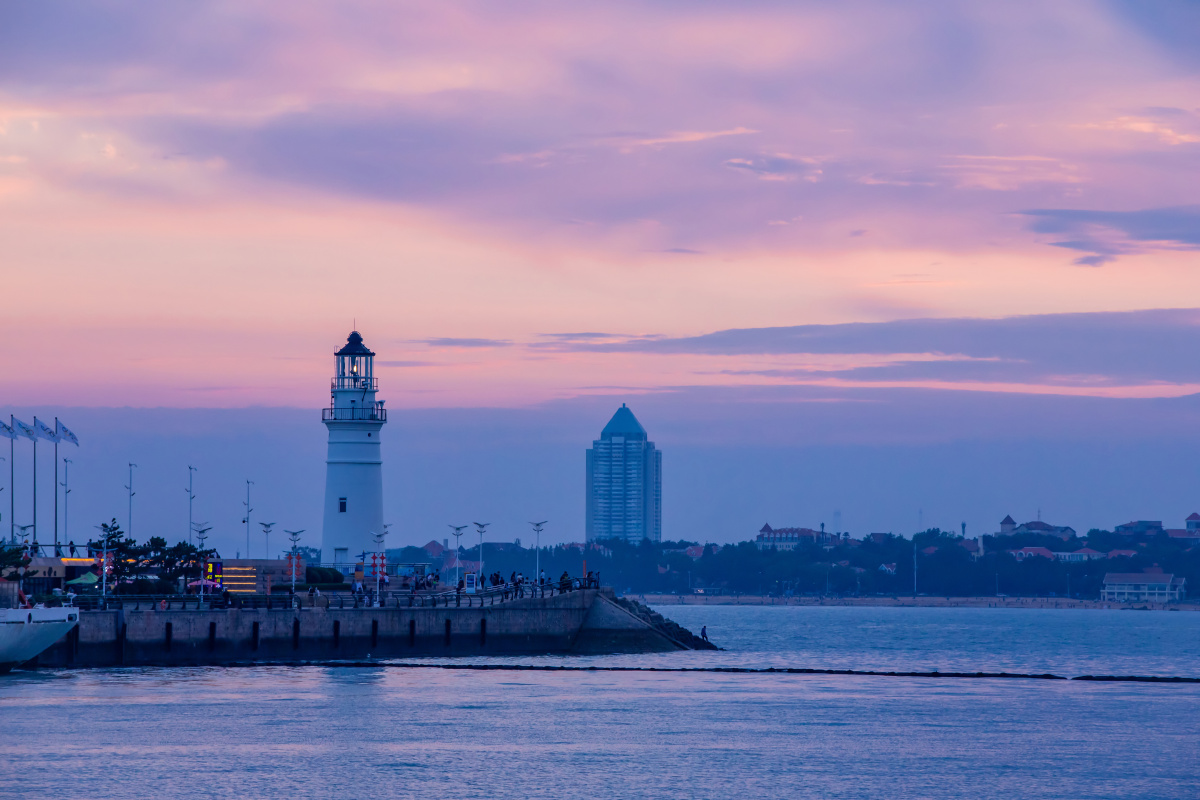 静谧的情人坝晚霞