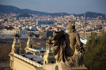 top view of Barcelona