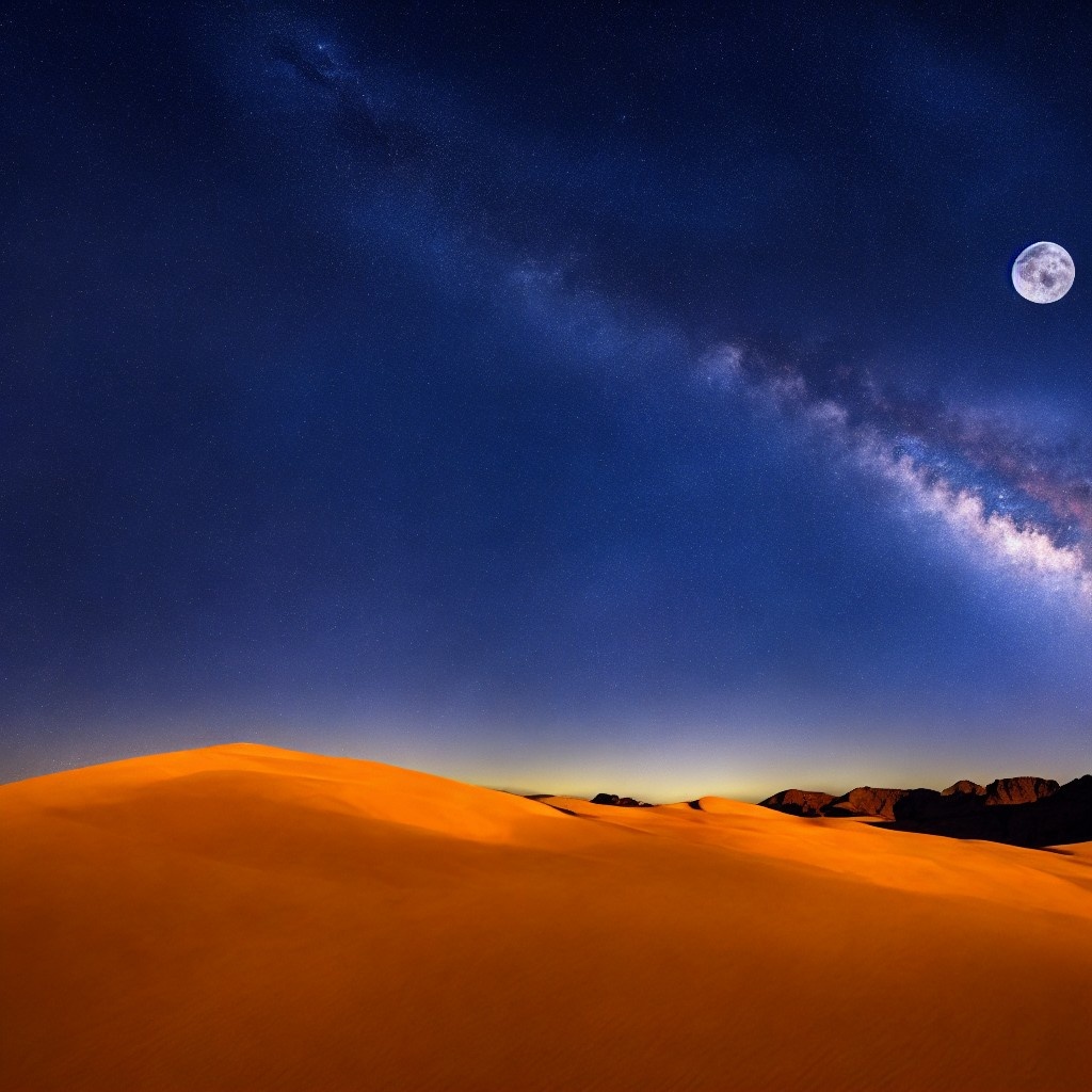 夜晚的沙漠