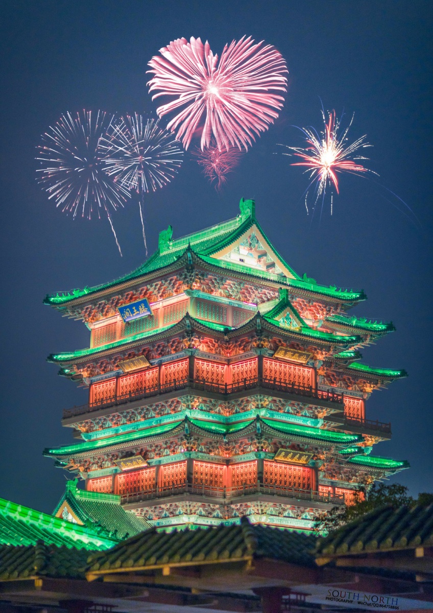 南昌滕王阁夜色