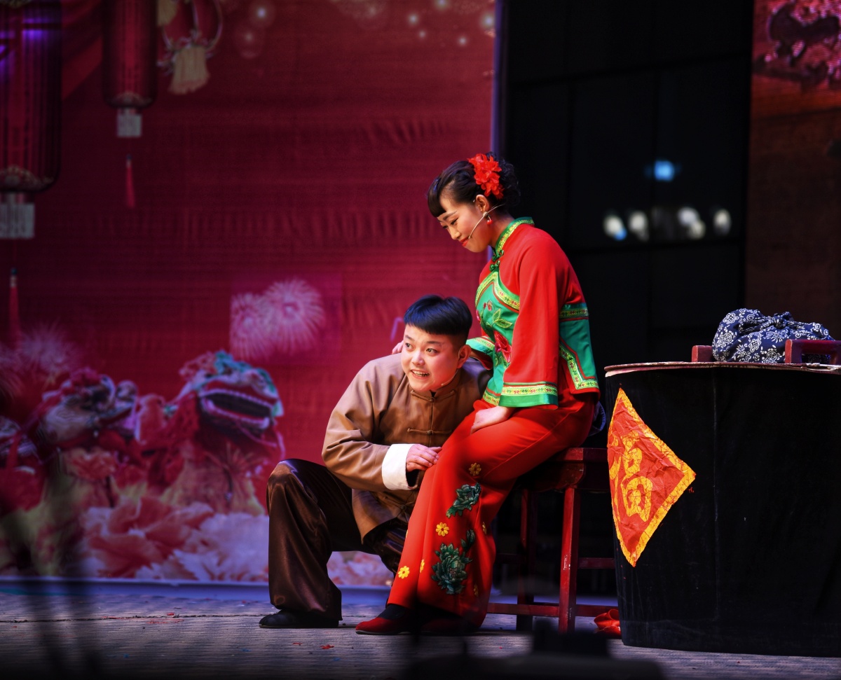 保德正月二人转演出