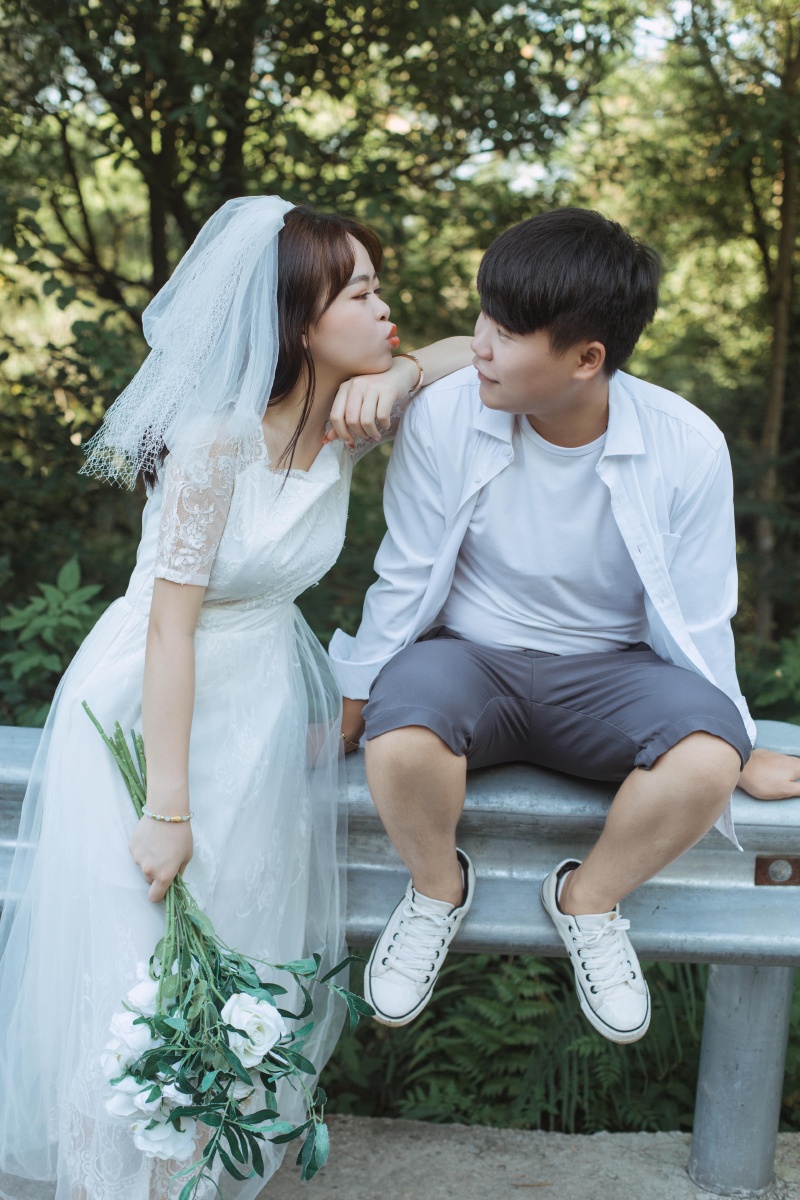 森系北海旅拍婚纱照情侣照个人写真