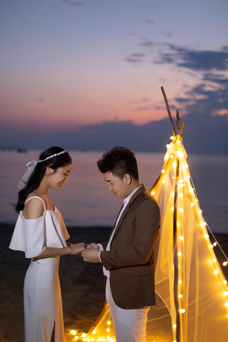 北海夜景婚纱照系列