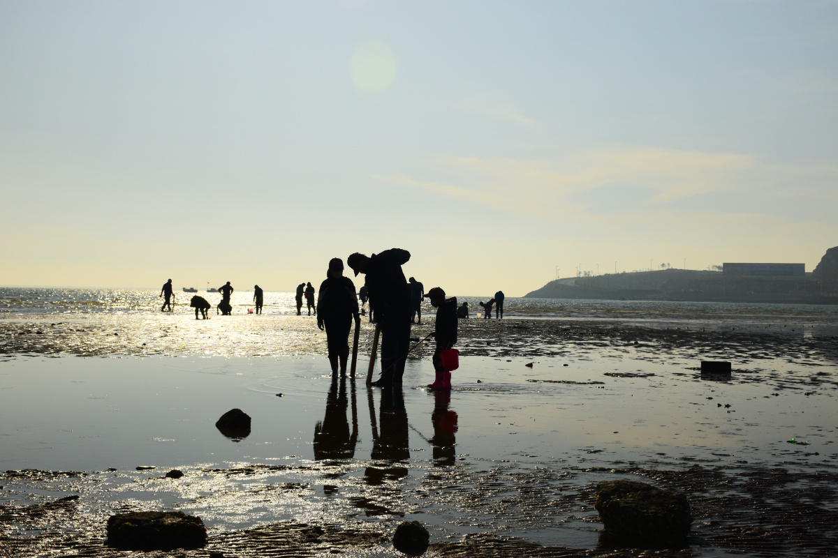 海边拍人文剪影