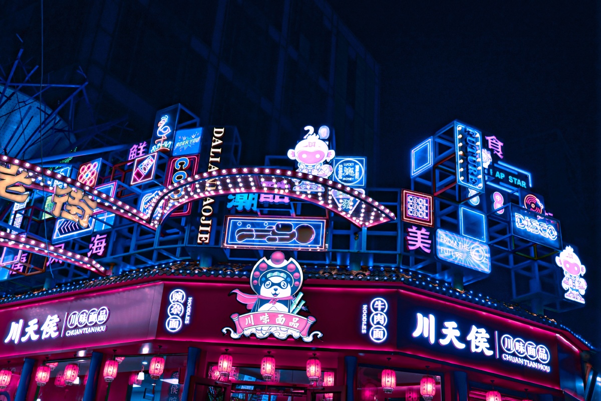 赛博朋克夜市