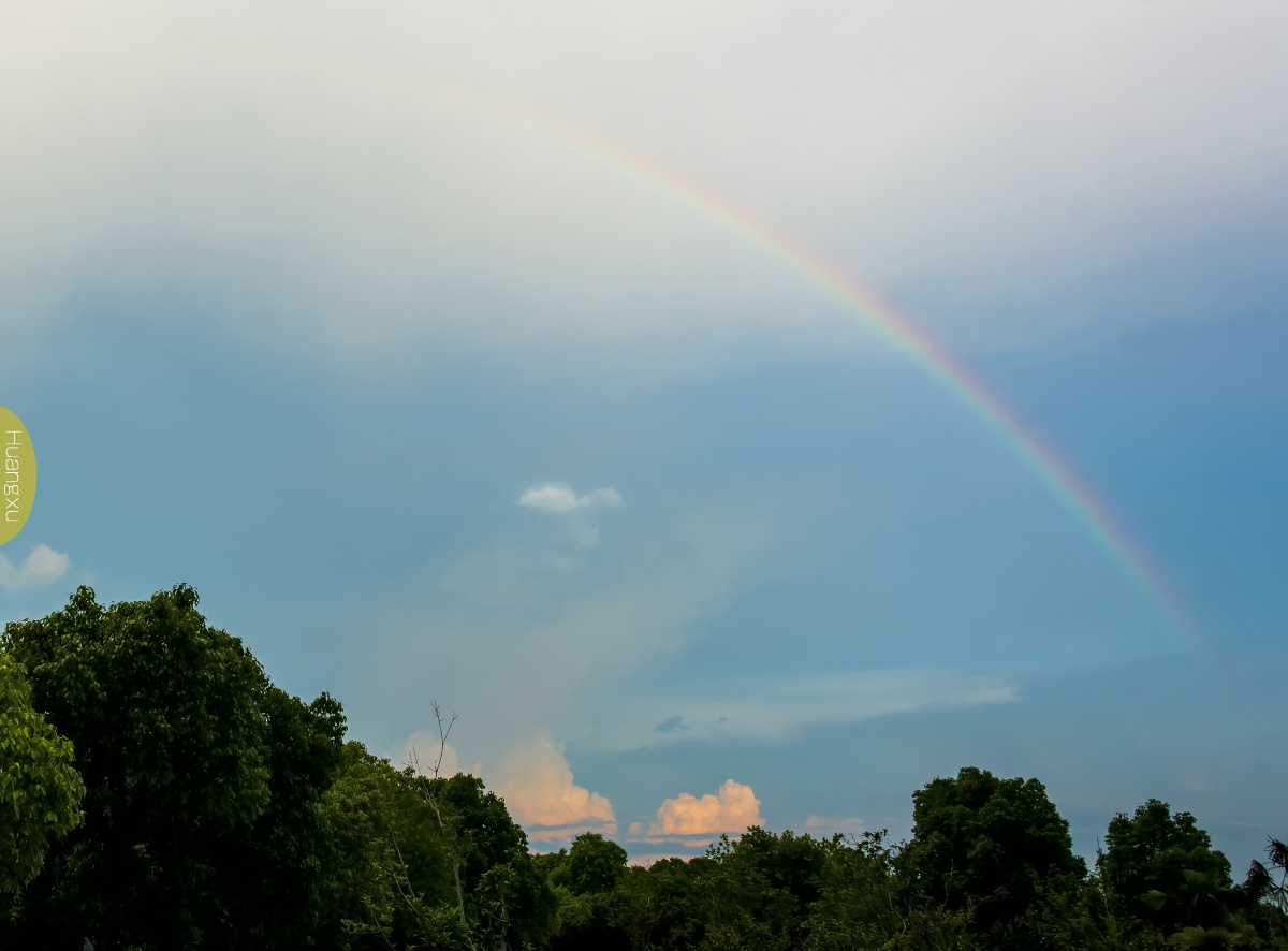 这十八年来第二次看到彩虹 相机是我的工具.