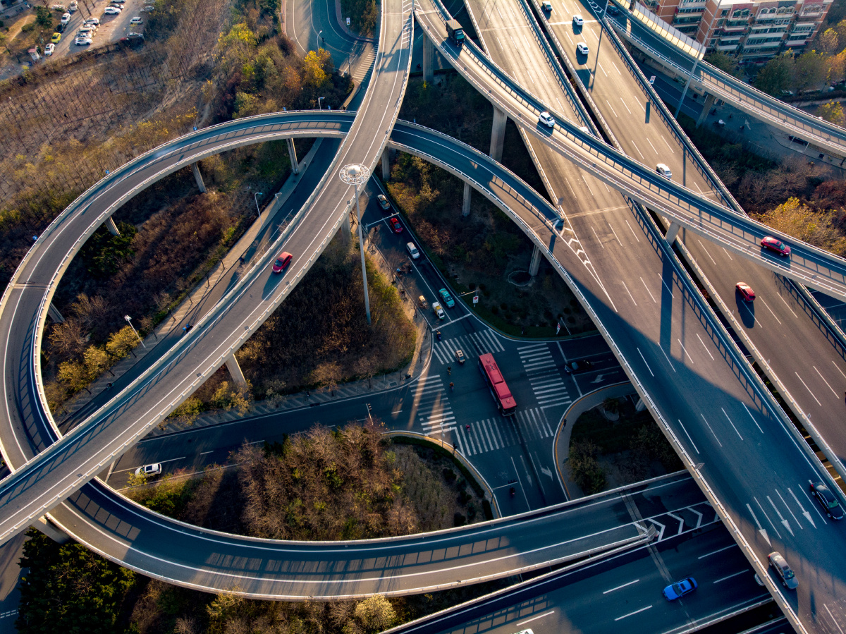 立交桥航拍视角