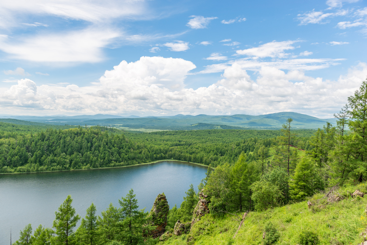 内蒙古兴安盟大兴安岭阿尔山国家森林公园森林湖泊
