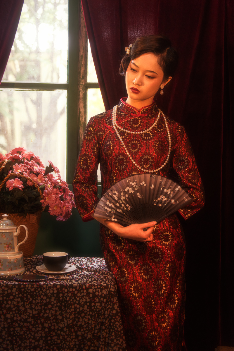 从来民国范大美数旗袍