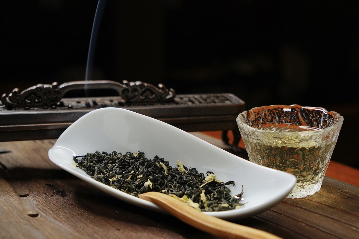 茶叶素材第一弹古树红茶毛峰飘雪极品毛峰图片清晰原创茶叶条索分明茶