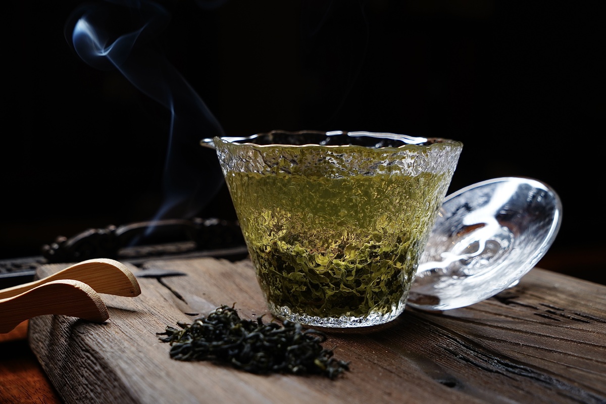 茶叶素材第一弹古树红茶毛峰飘雪极品毛峰图片清晰原创茶叶条索分明茶