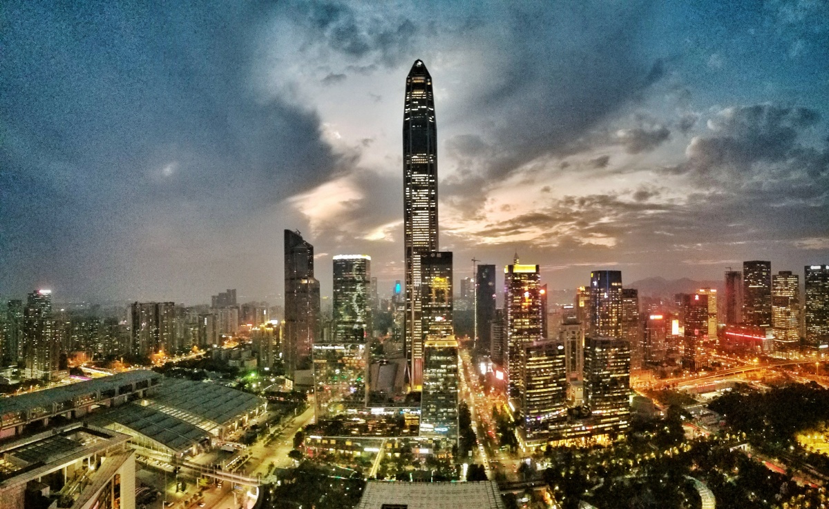 深圳夜景金中环打个卡