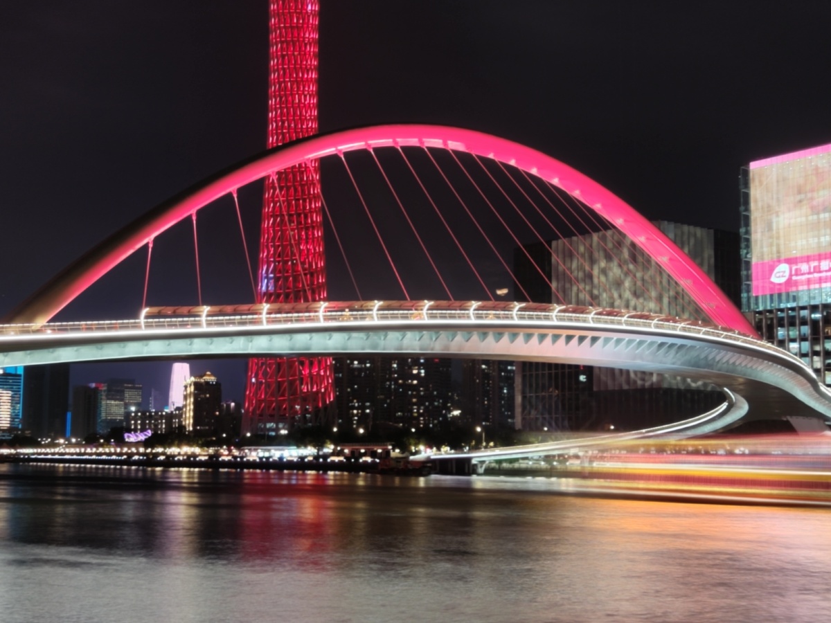 广州珠江新城海心沙海心桥开通