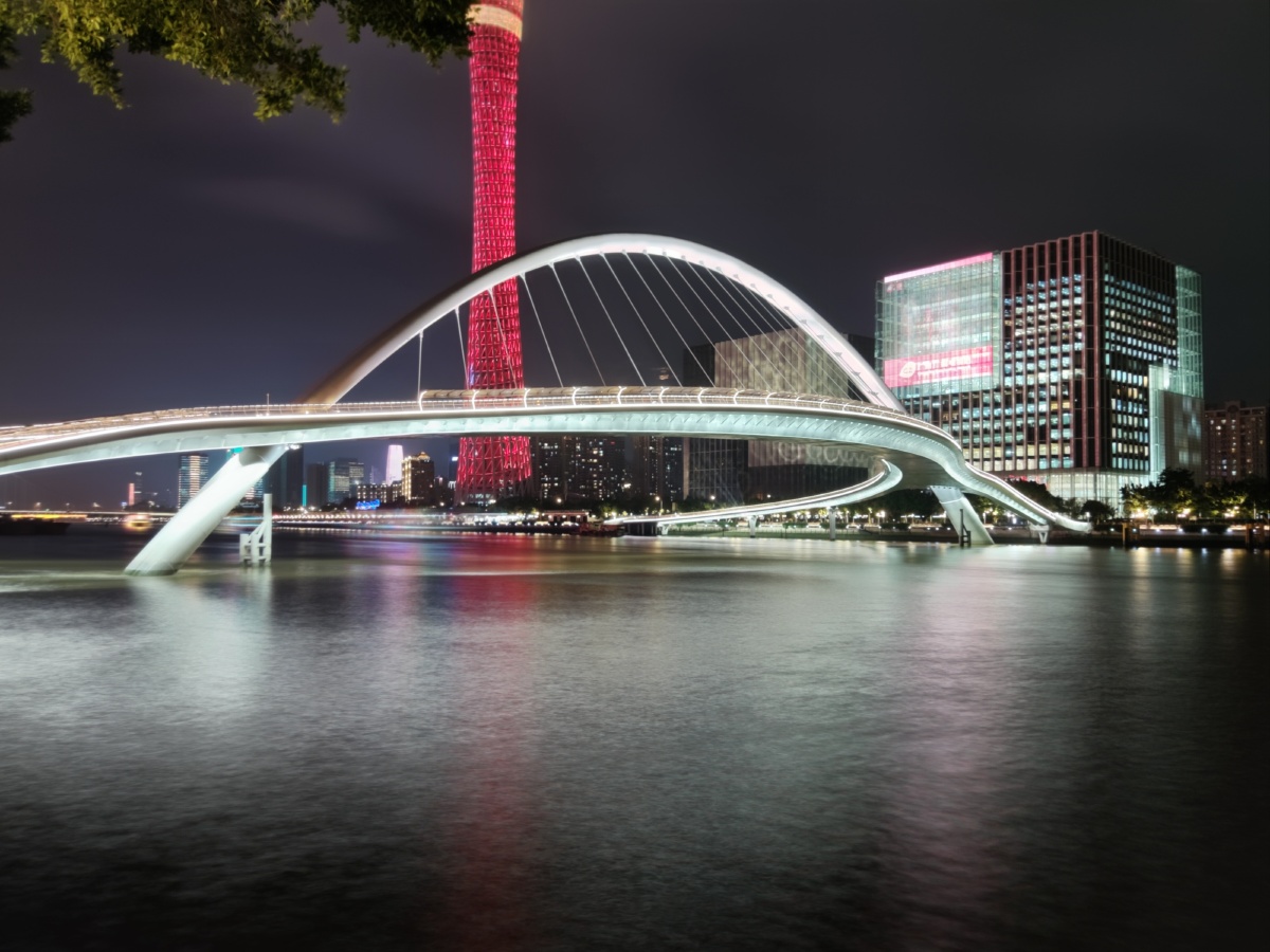 广州珠江新城海心沙海心桥开通