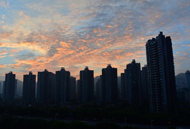凉台上的风景
