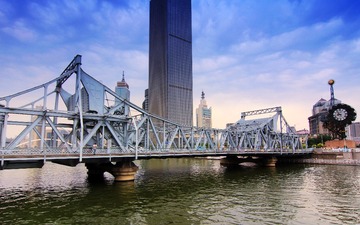 新时代下的解放桥-天津海河解放桥