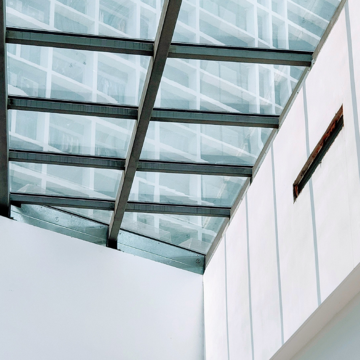 饭堂的玻璃天花板