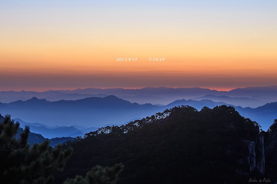 黄山日出