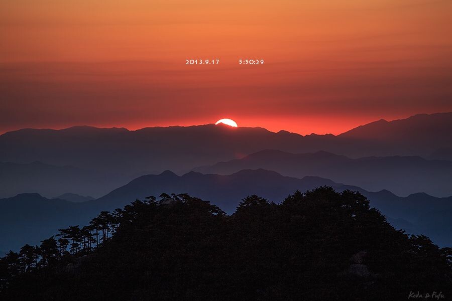 黄山日出