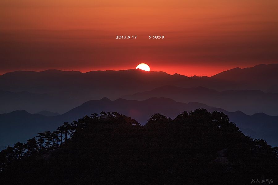 黄山日出