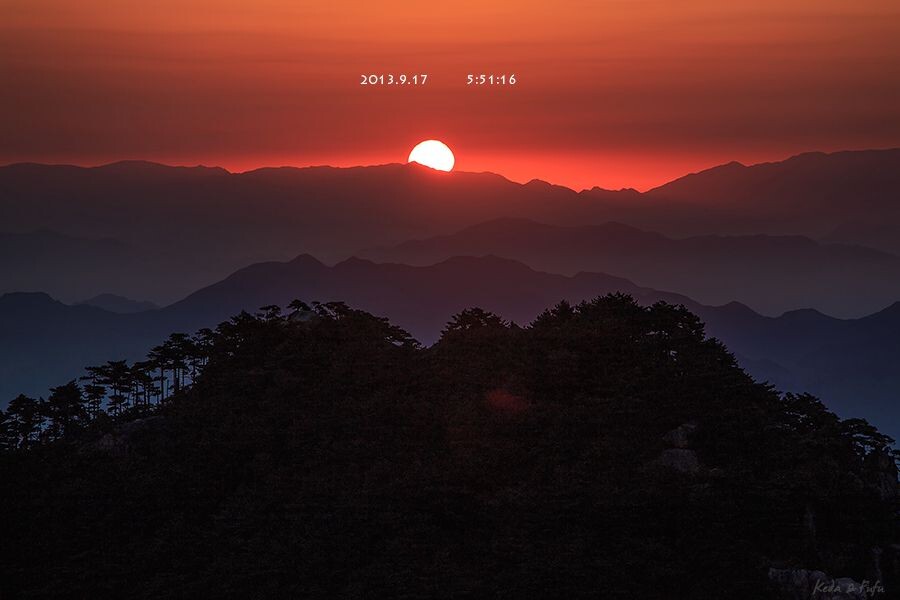 黄山日出