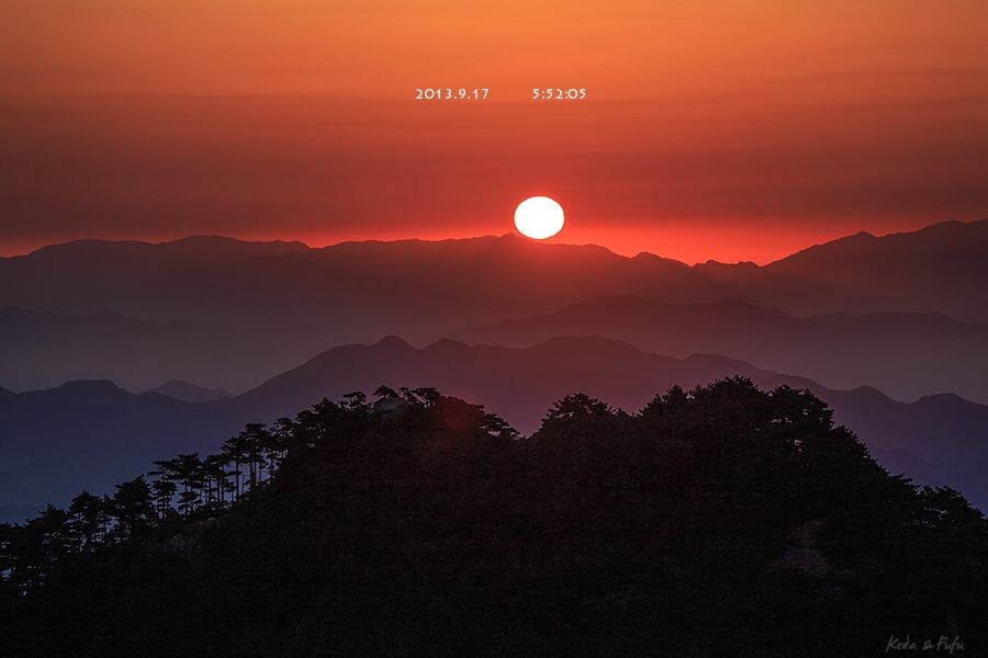 黄山日出