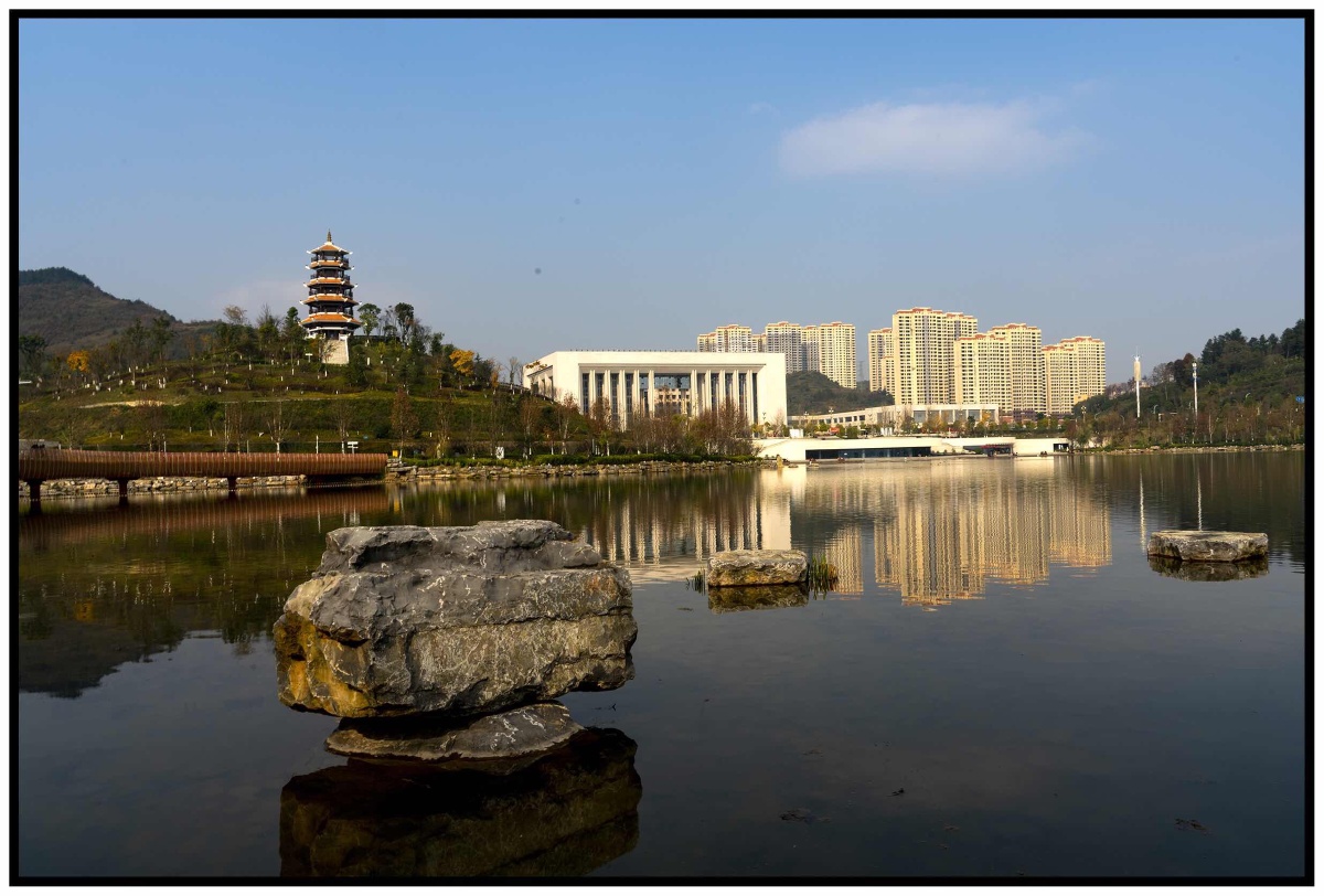 初冬的白鹭湖(贵州遵义市)