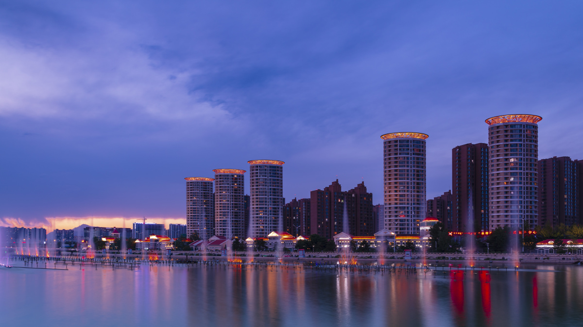 呼和浩特东河音乐喷泉.