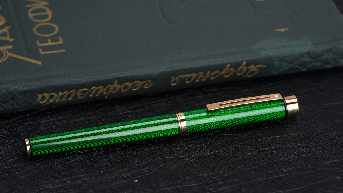 sheaffertargagreenmoire犀飞利绿色水波纹塔格