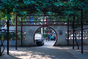 社区门口