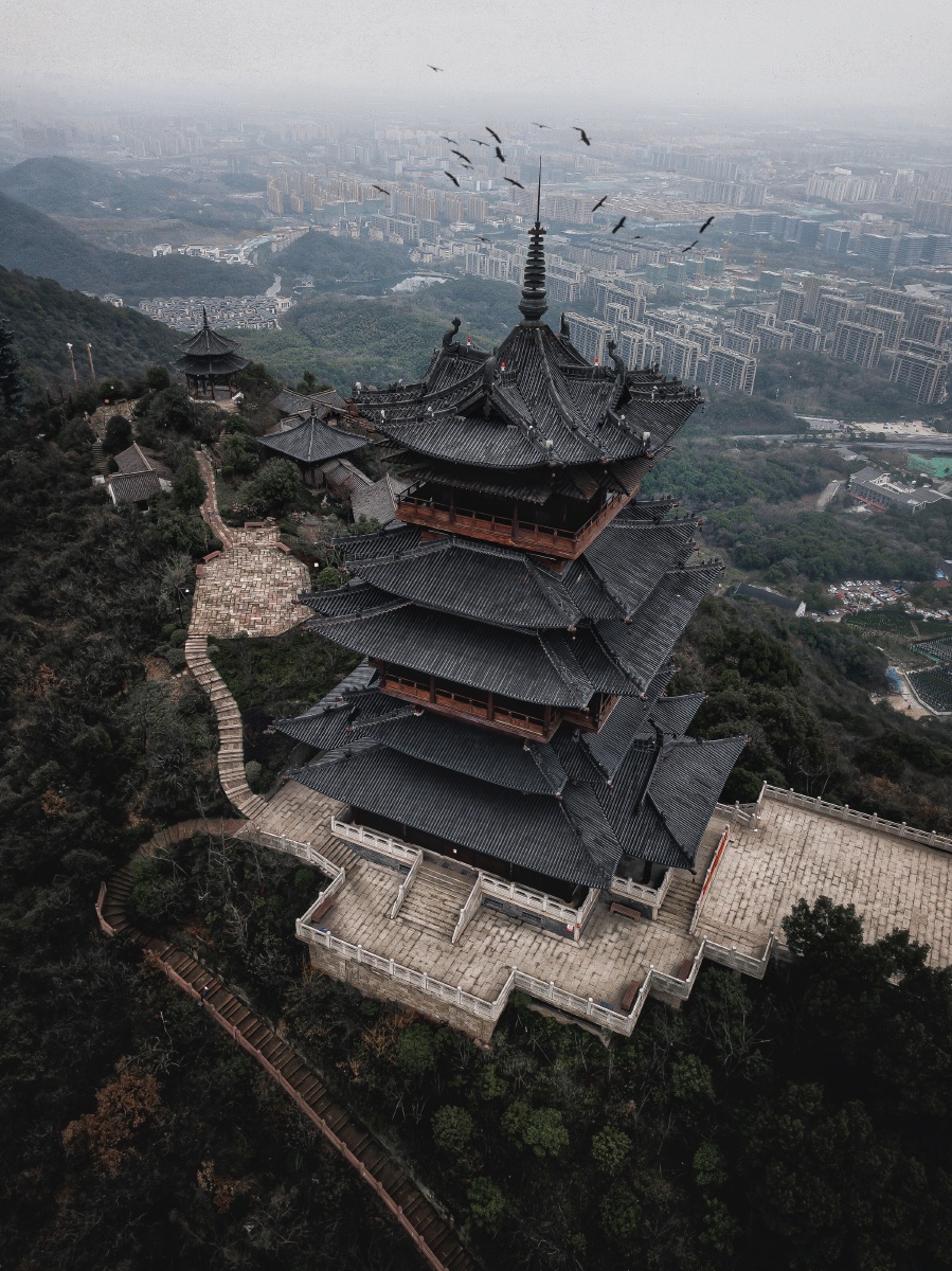 位"每人推荐一个旅行目的地城市纪实杭州望宸阁浙江古建筑风光色彩共