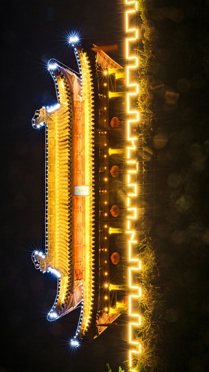 寿县古城夜景